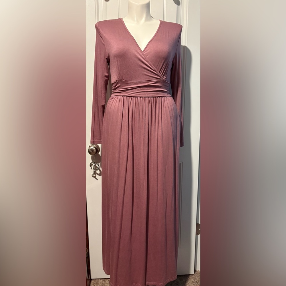 NEW Women’s Long Sleeve Wrap Waist Dress